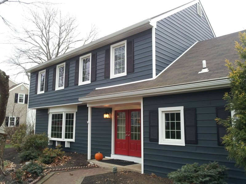 Gray Siding at the house