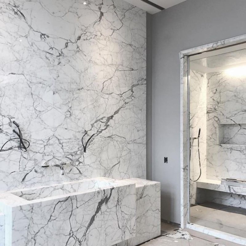 Venetian plaster Carrara marble