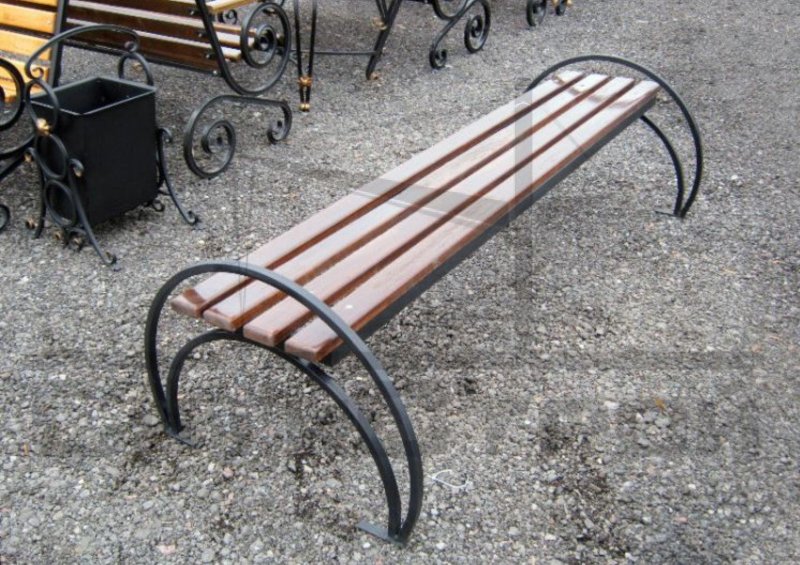 Metal bench