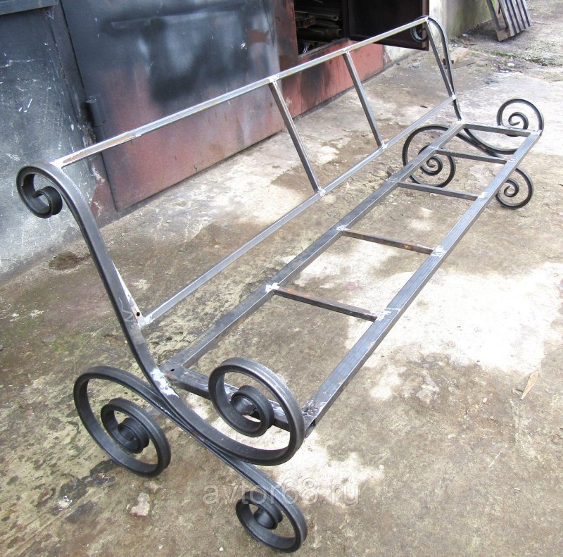 Metal bench