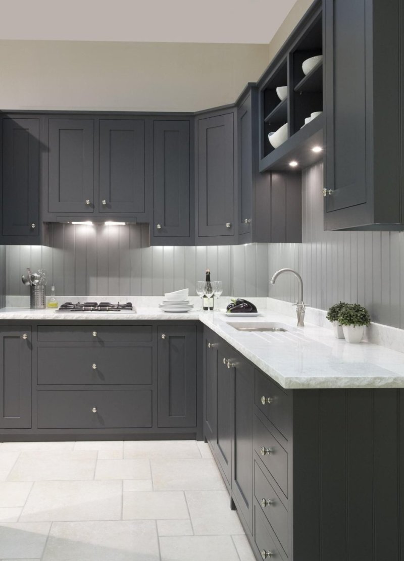 Gray kitchen Ikea