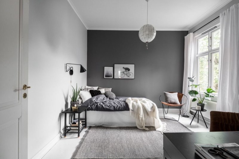 Gray -tone bedroom design