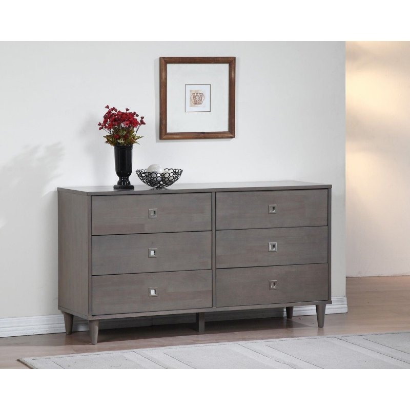 Gray chest of drawers