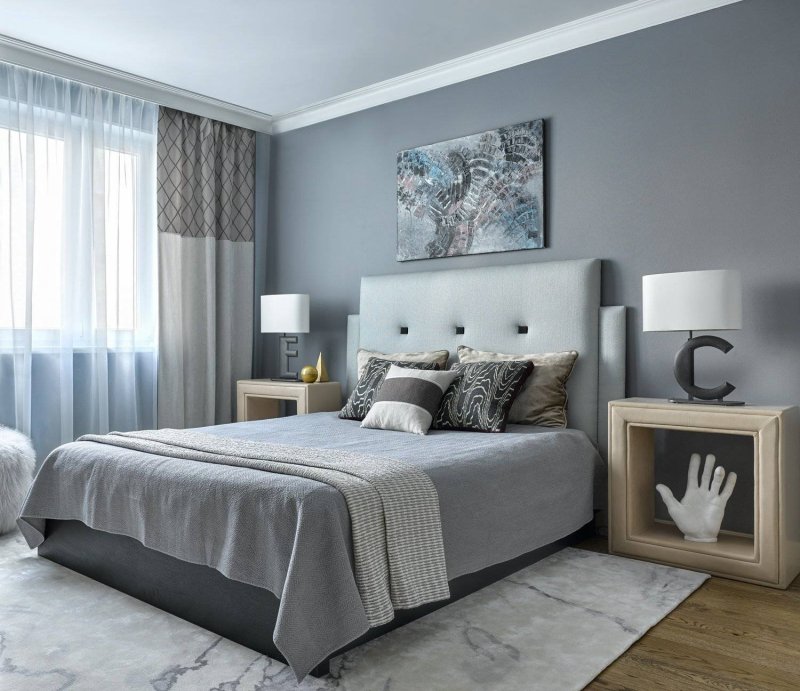 Gray bedroom