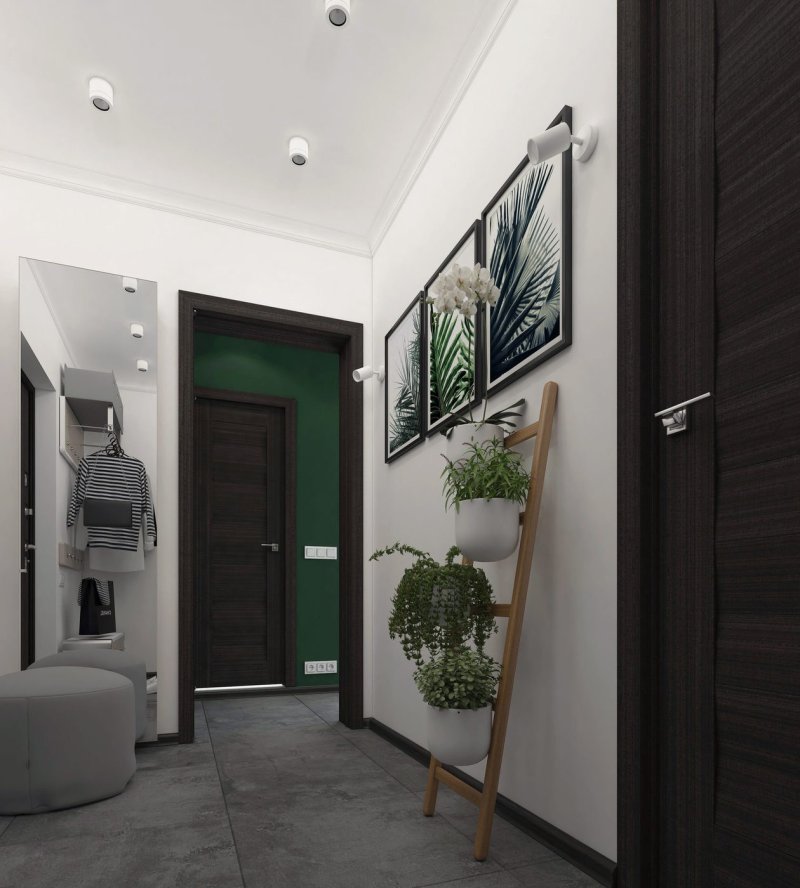 Stylish interior of the hallway