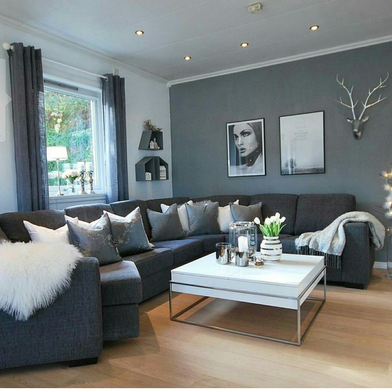 Gray in the interior combination