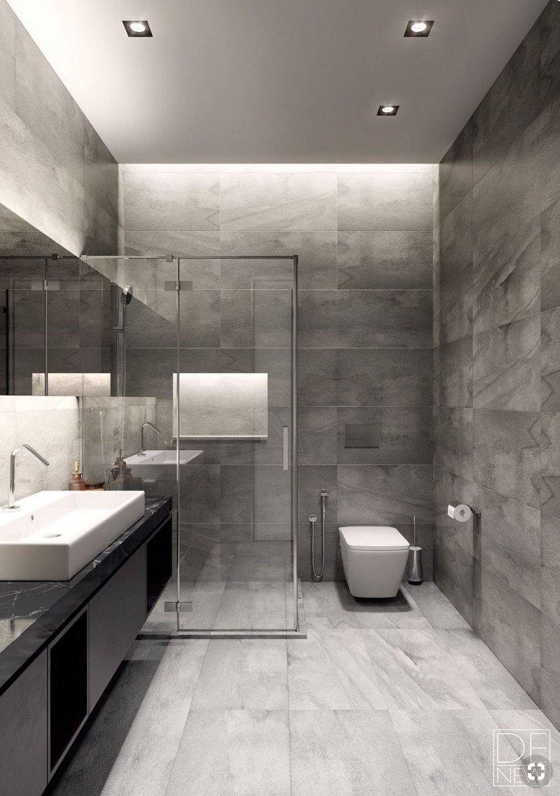 Bathroom in the style of minimalism