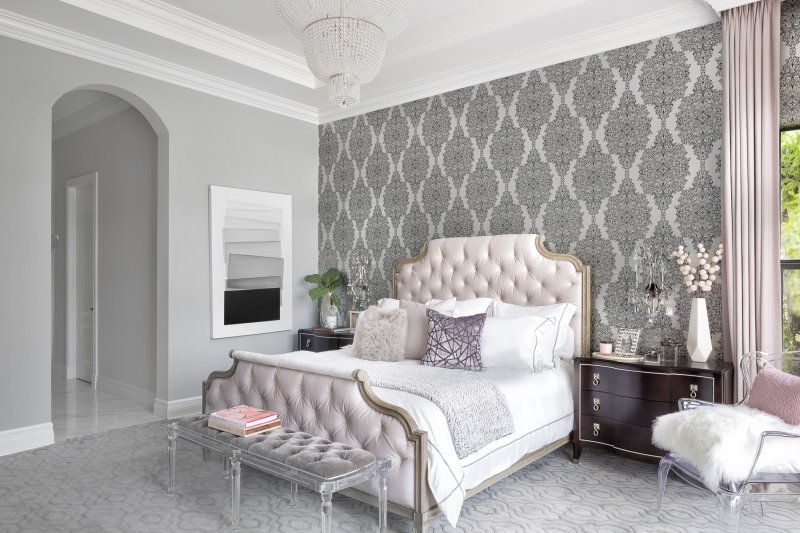 Gray bedroom design