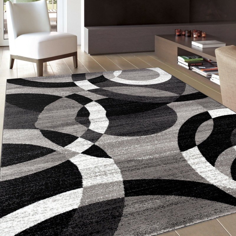 The carpet is modern