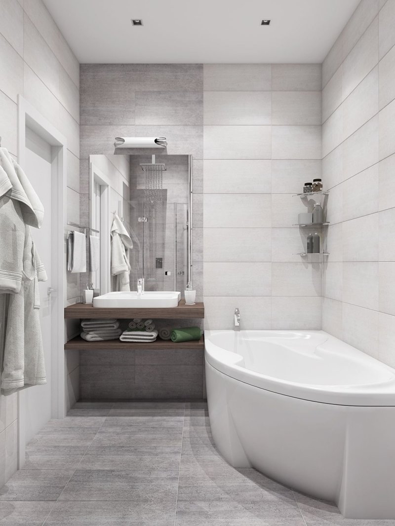 Design of a modern bathroom