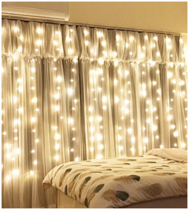 LED garland of the curtain