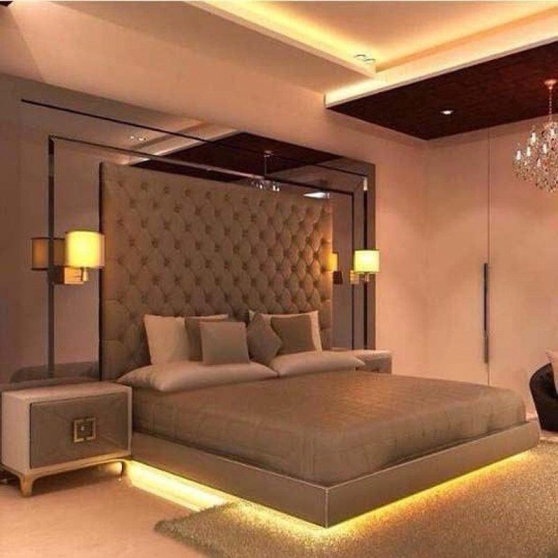 Bedical lighting in a modern style