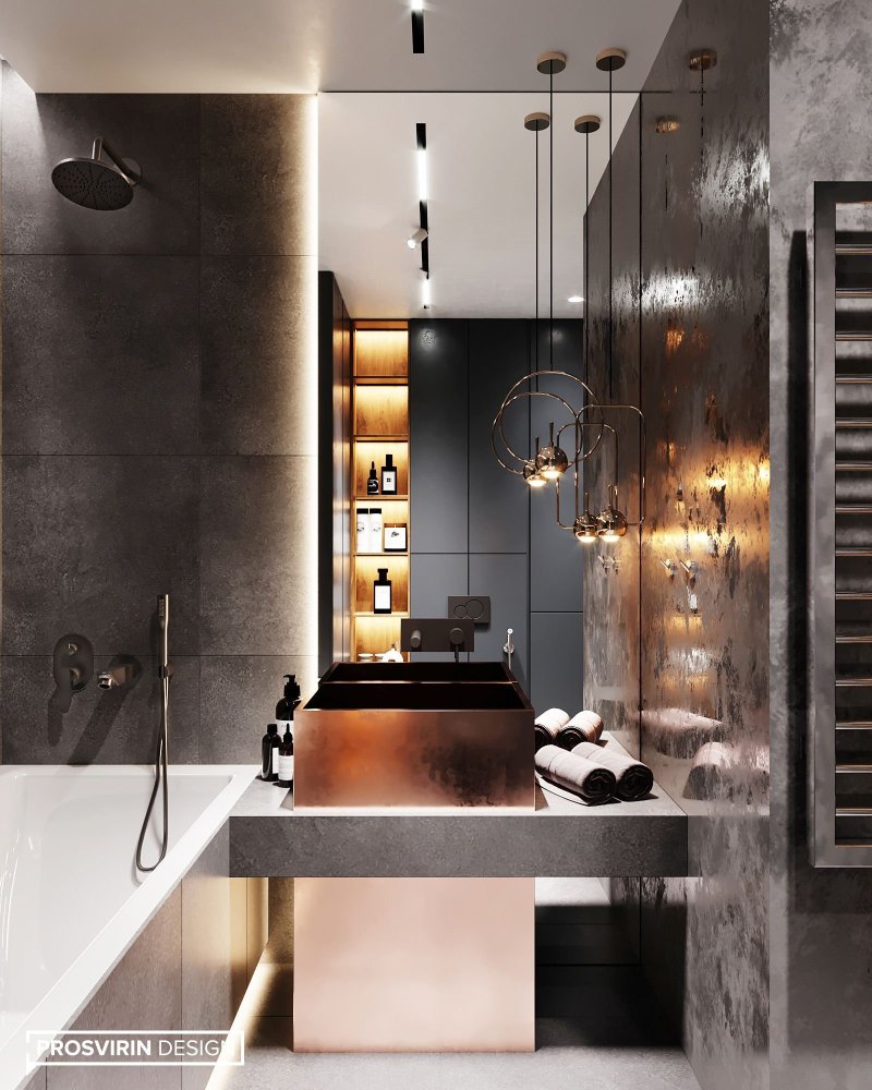 Stylish bathroom design