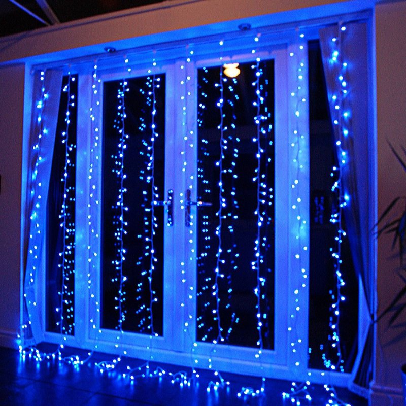 Garland curtain LED Blue 2x2m IP44 (CL20)