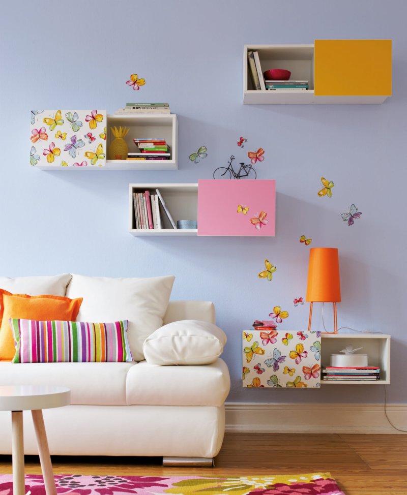 Shelves in the interior