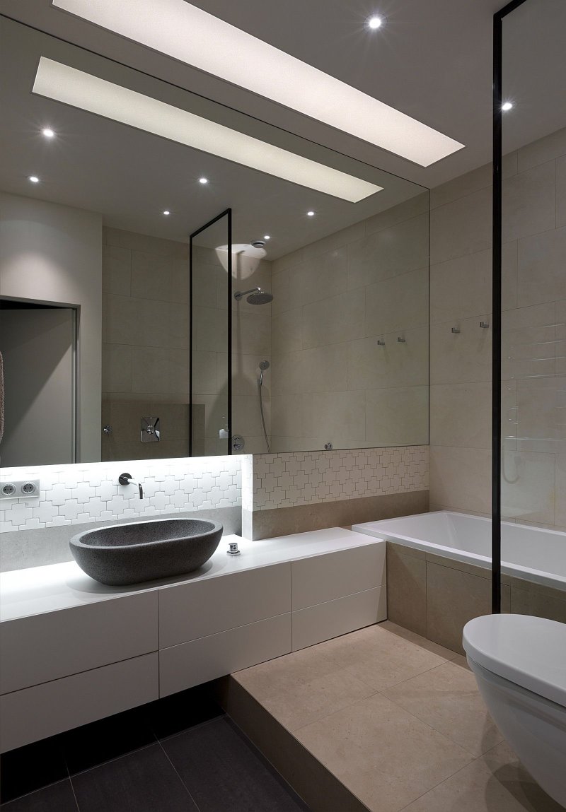 Bathroom in the style of minimalism