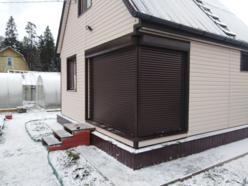 Roller shutters for siding installation