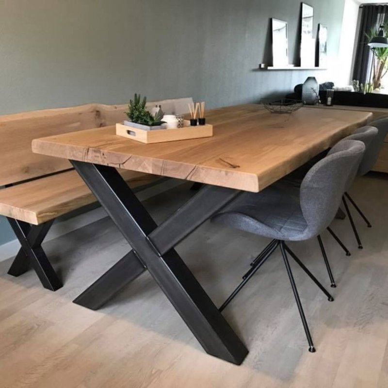 Lunch table in the style of loft