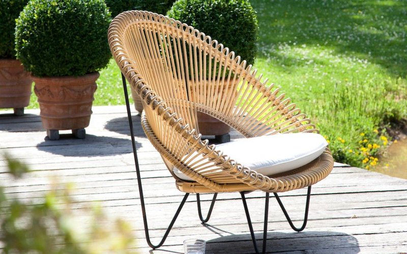 Garden furniture from rattan