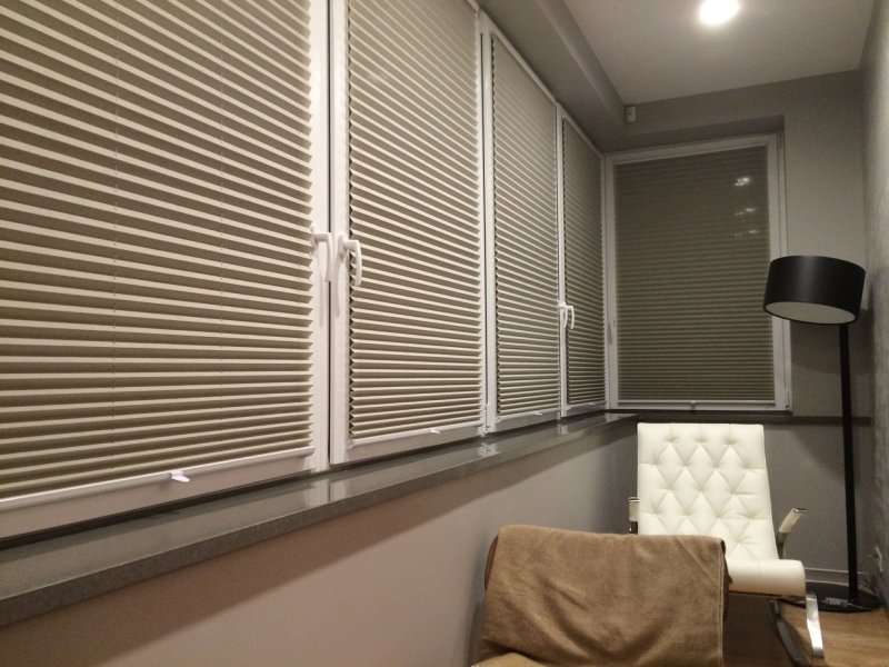 Blinds on the balcony