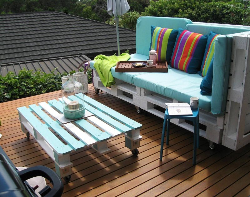 From pallets furniture