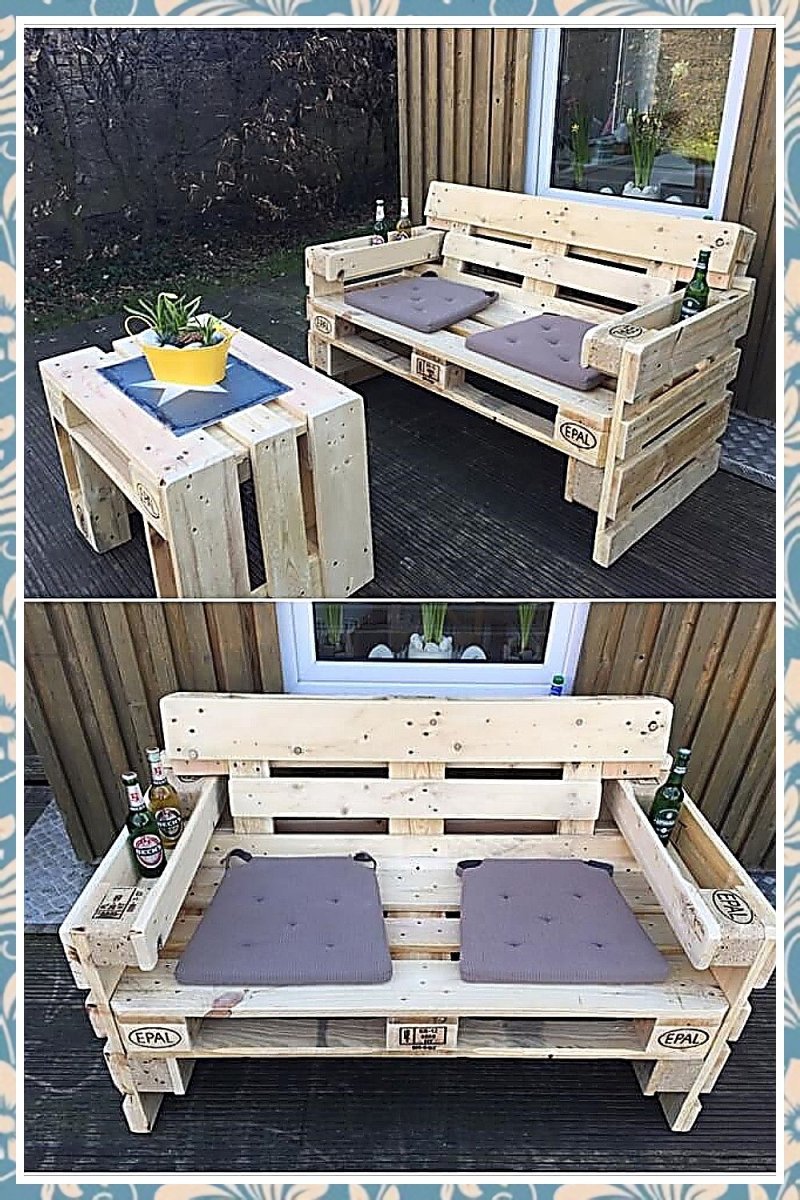 Street furniture from pallets