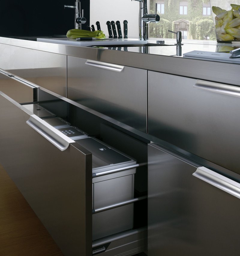 Built -in kitchen handles