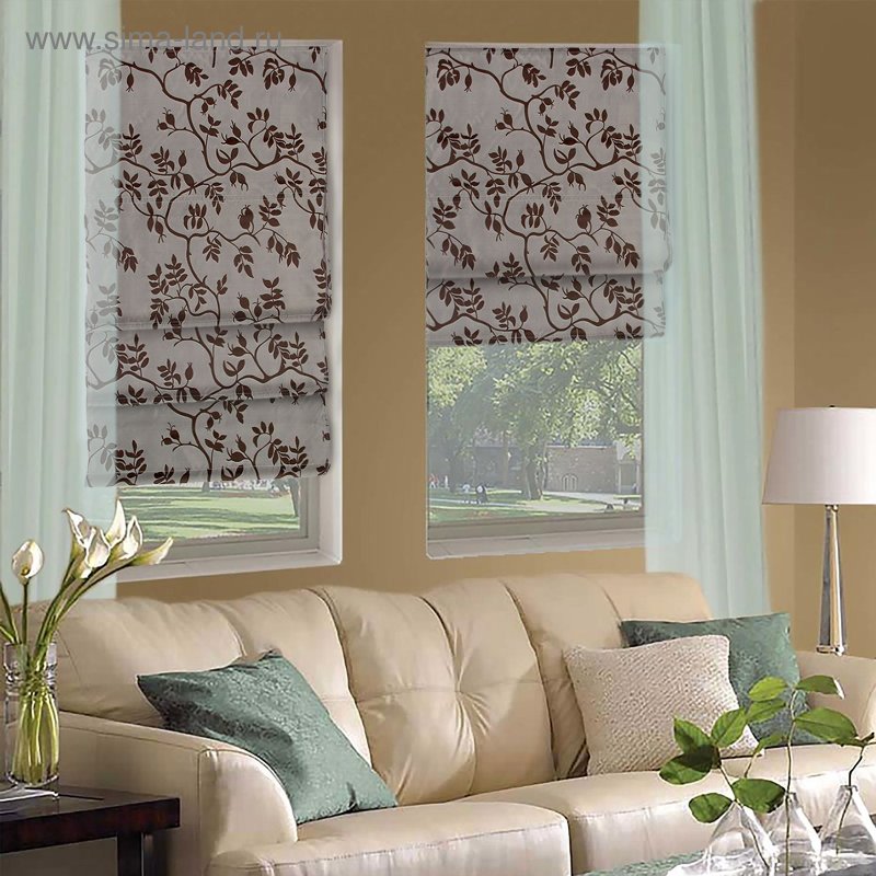 5109. Roman curtain 160x160 Rosehip