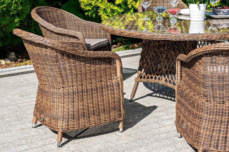 Garden furniture from rattan