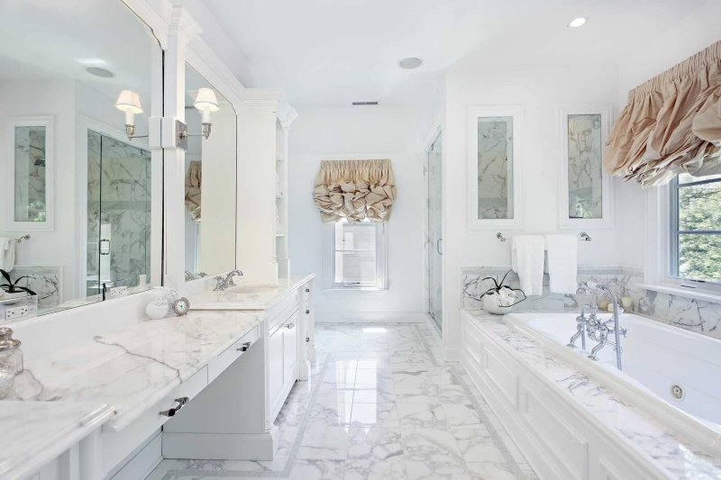 Marble bathroom design