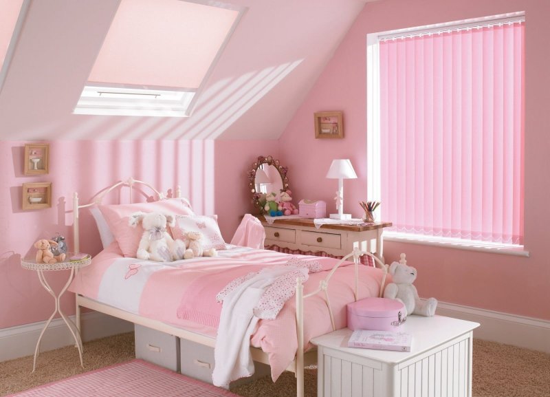 Pink room for girls