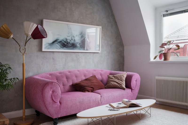 Pink sofa