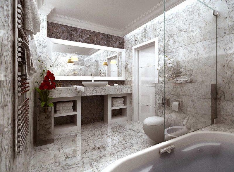 Bath for marble design