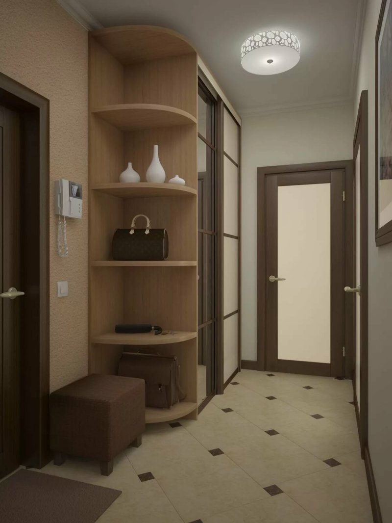 Design of the hallway in an apartment in a panel house