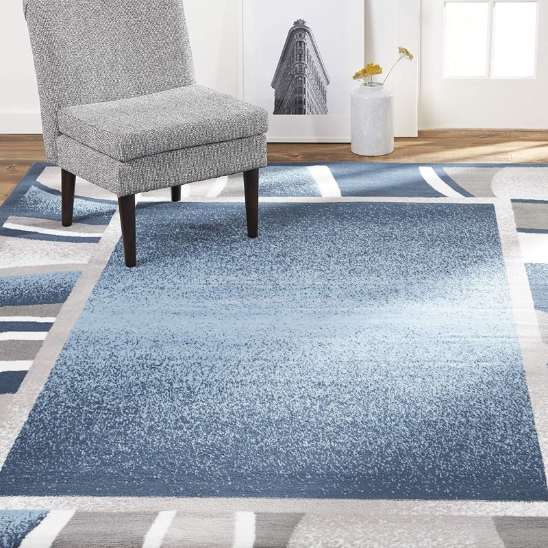 The carpet is modern