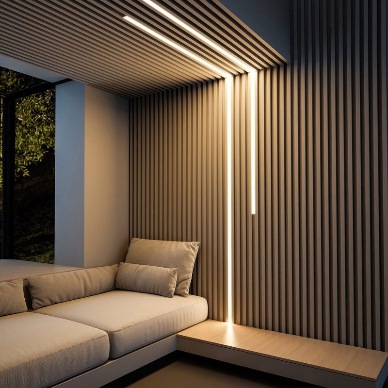 Wall decoration with slats