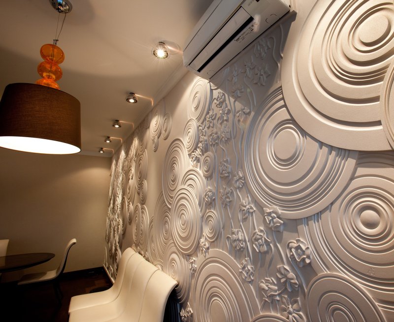 Wall decor by plaster