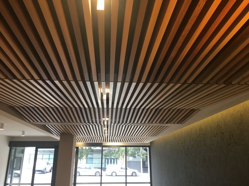 Cubated rack ceiling