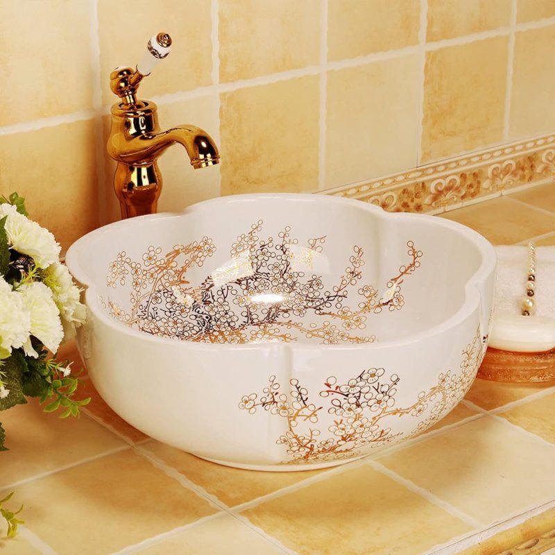 Porcelain shells for the bathroom