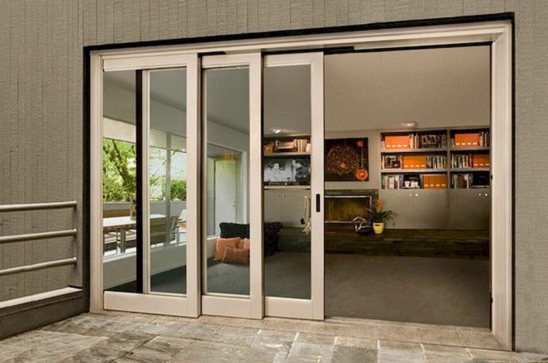 Sliding glass doors