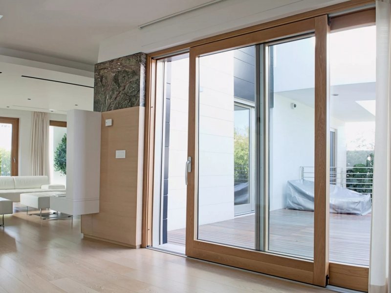 Portal doors of Rehau