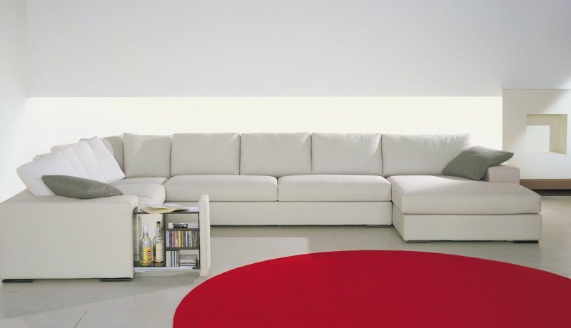 Modular sofa in the interior