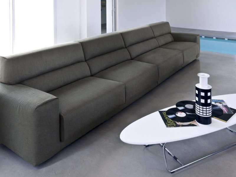 Straight unico sofa 2 gray