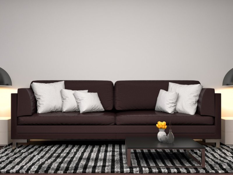 Brown sofa