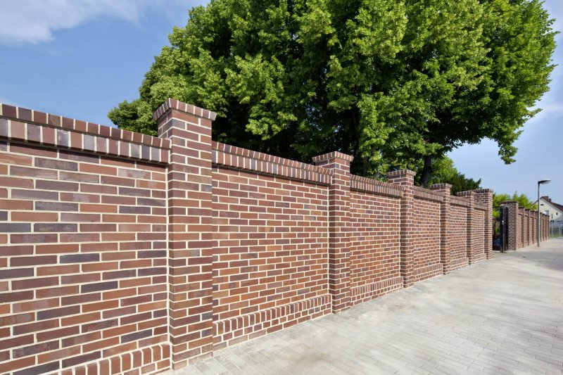 Brick fence