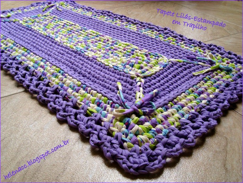 Crochet rug rectangular