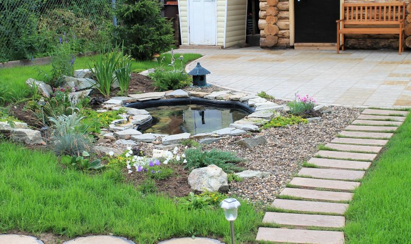 A pond for a summer residence