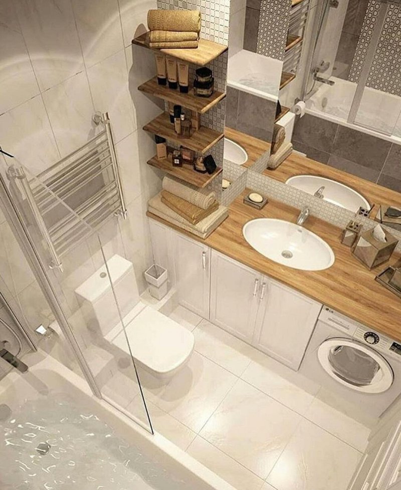 Design of a small bathroom