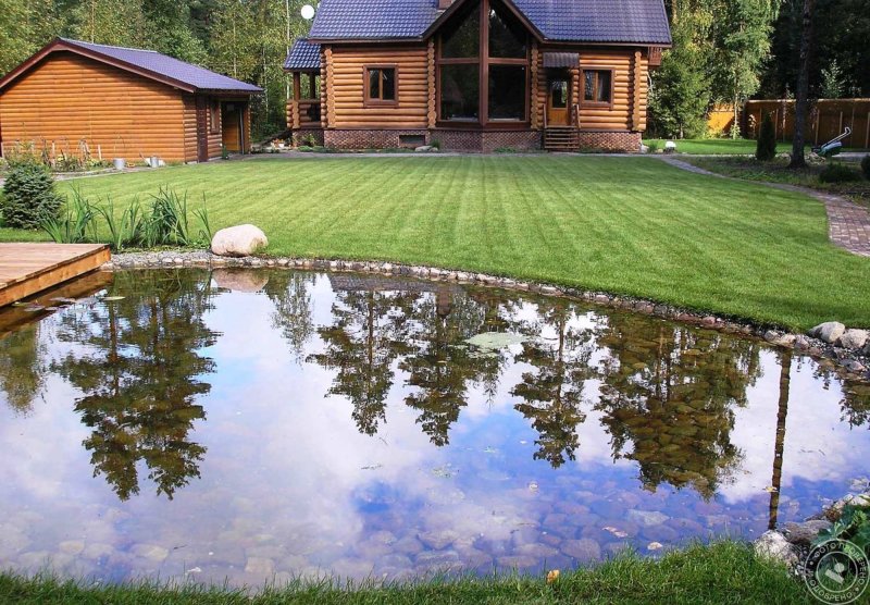 Pond on the site of the country house