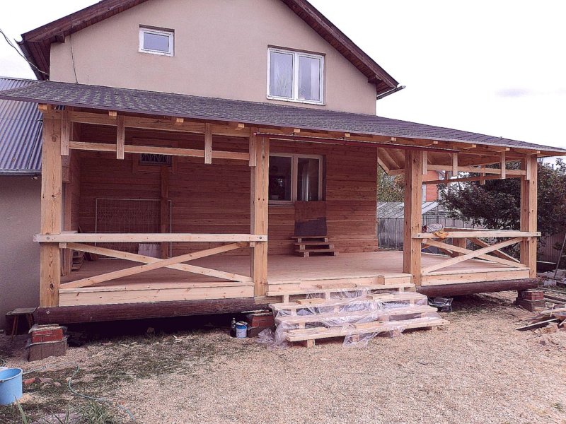 Extra terrace to the bath